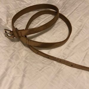 J. Crew Gold Metallic Belt